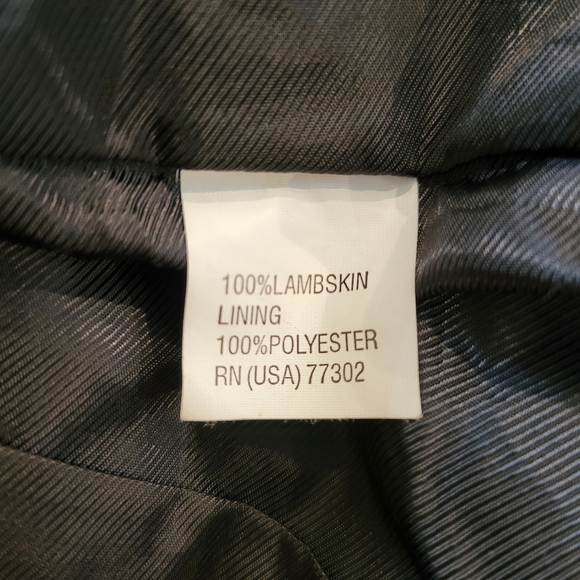 Zara Basic Black Lambskin Motorcycle Jacket Size Small - Picture 16 of 16